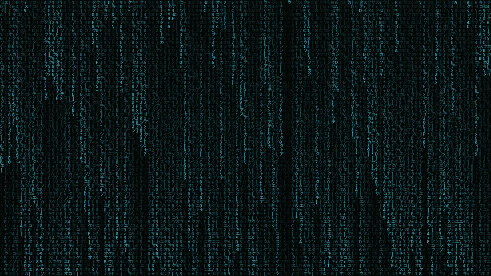 Full-screen digital rain storm in ByteBar